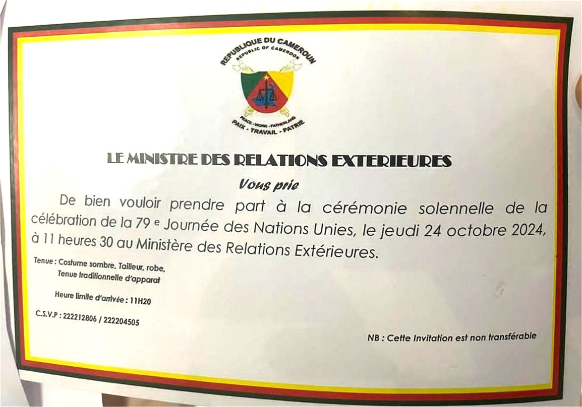 79e Journée de l’ONU – Cameroun